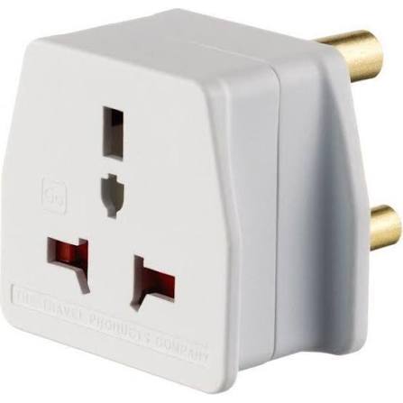 Travel power adapter with multiple international plug types